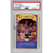 Brutus "The Barber" Beefcake 1990 WWF Gold Bond Ice Cream Card PSA 7