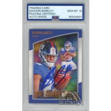 Saquon Barkley 2018 Donruss Gridiron Kings Auto Rookie Card #RGK-6 PSA/DNA 10
