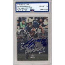 Saquon Barkley 2018  Luminance 2018 NFL ROY Autograph RC Card #191 PSA/DNA 10