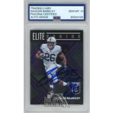 Saquon Barkley 2018 Elite 2018 NFL ROY Autograph Rookie Card #2 PSA/DNA 10