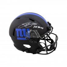 Saquon Barkley 2018 NFL OROY Autographed Giants Eclipse Authentic Full-Size Football Helmet - BAS COA