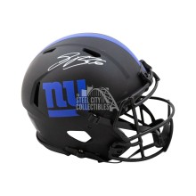 Saquon Barkley Autographed New York Giants Eclipse Authentic Full-Size Football Helmet - BAS COA