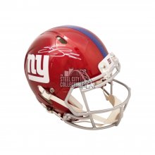 Saquon Barkley Autographed Giants Flash Authentic Full-Size Football Helmet - BAS