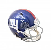 Saquon Barkley 2018 NFL ROY Autographed Giants Speed Authentic Full-Size Helmet - BAS