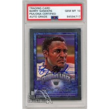 Barry Sanders 2000 Donruss Gridiron Kings Autograph Card #GK3 /2500 PSA/DNA 10