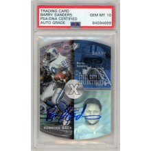 Barry Sanders 1998 Upper Deck SPX Autograph Card #17 PSA/DNA 10