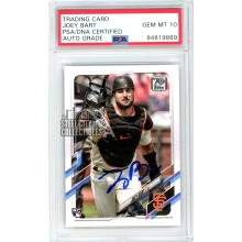 Joey Bart 2021 Topps Series 1 Baseball Autograph Rookie Card #12- PSA/DNA 10