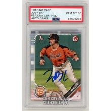 Joey Bart 2019 Bowman Prospects Autographed Card #BP50 - PSA/DNA Gem Mt 10