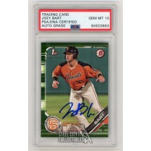Joey Bart 2019 Bowman Prospects Camo Autographed Card #BP50 - PSA/DNA Gem Mt 10