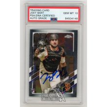 Joey Bart 2021 Topps Chrome Autographed Rookie RC Card #109 - PSA/DNA 10