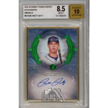 Brett Baty 2020 Bowman Transcendent Emerald Autograph Card #BTA-BB 2/5 BGS 8.5