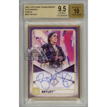 Bayley 2020 Topps Transcendent WWE Purple Autograph Card 06/10 BGS 9.5