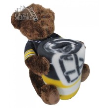 Pittsburgh Steelers NFL Bear Northwest Fleece Throw Blanket Combo