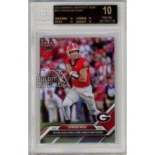 Carson Beck 2024 Bowman University Topps Now Card #25 BGS 10 Black Label