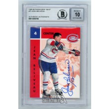 Jean Beliveau 1995-96 Parkhurst 66-67 Autograph Card #73 - BAS 10