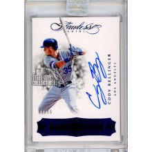 Cody Bellinger 2017 Panini Flawless Finished Blue Autograph Card #FF-CB 11/15