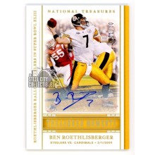 Ben Roethlisberger 2020 Panini National Treasures Moments Autograph Card 01/10