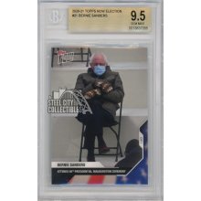 Bernie Sanders 2021 Topps Now Presidential Inauguration #21 BGS 9.5 Gem Mint
