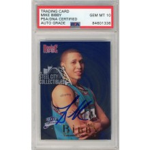 Mike Bibby 1998-99 Fleer Brilliants Blue Autograph Rookie Card #102B PSA/DNA 10