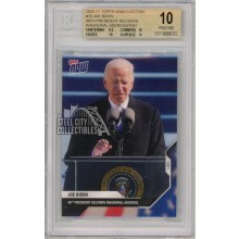 Joe Biden 2021 Topps Now Election Card #15 BGS 10 Pristine