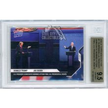 Donald Trump Joe Biden 2020 Topps Now Presidential Election Debate BGS 9.5