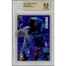 Big Mouth 2020 Panini Fortnite Series 2 Cracked Ice USA Card #152 BGS 9.5