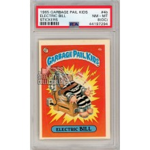 Electric Bill 1985 Topps Garbage Pail Kids Sticker Card #4b PSA 8 (OC)