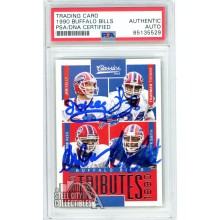 Jim Kelly/Andre Reed/Thurman Thomas/Bruce Smith 2016 Classics Silver Autograph Card #9 PSA/DNA
