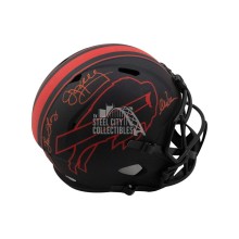 Buffalo Bills Dynasty Kelly Reed Thomas Autographed Eclipse Replica F/S Football Helmet BAS