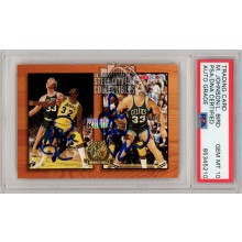 Larry Bird/Magic Johnson 1994-95 Skybox Anniversary Autograph Card #MB1 PSA/DNA 10
