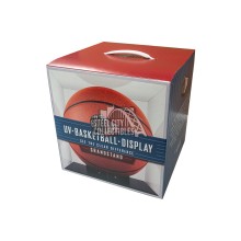 The Original BallQube UV Basketball Grandstand Display Box