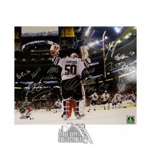 2013 Chicago Blackhawks Autographed 16x20 Photo - BAS LOA (17 Signatures)