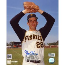 Steve Blass Autographed Pittsburgh Pirates 8x10 Photo - BAS (Arms Up)