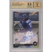 Bo Bichette 2020 Topps Now Autograph Rookie Card #PS-101A BGS 9.5 Gem Mint