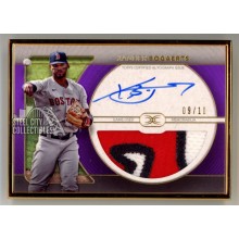 Xander Bogaerts 2021 Topps Definitive Autograph Patch Card #FAC-XB 09/10