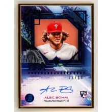 Alec Bohm 2021 Bowman Transcendent Blue Autograph Rookie Card #BTA-AB 07/10
