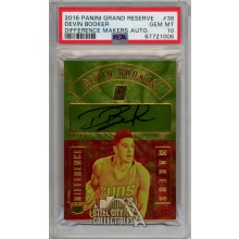 Devin Booker 2016-17 Panini Grand Reserve Autograph Card #38 04/75 PSA 10 Gem Mint