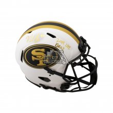 Nick Bosa 2019 DROY Autographed 49ers Lunar Eclipse Authentic Full-Size Football Helmet - BAS COA