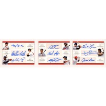 Ortiz/Fisk/Boggs/Damon Boston Red Sox 2018 National Treasures Autograph Book 3/5