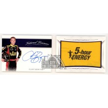 Clint Bowyer 2016 Panini National Treasures Autograph Patch Booklet Card 1/1