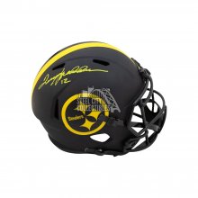 Terry Bradshaw Autographed Pittsburgh Steelers Eclipse Full-Size Football Helmet - BAS COA