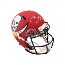 Tom Brady Autographed Buccaneers AMP Replica Full-Size Football Helmet - Fanatics LOA