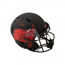 Tom Brady Autographed Buccaneers Eclipse Authentic Full-Size Football Helmet - Fanatics LOA