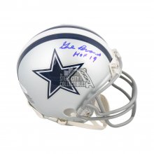 Gil Brandt HOF 19 Autographed Dallas Cowboys Mini Football Helmet - JSA COA