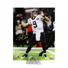 Drew Brees Autographed New Orleans Saints 16x20 Photo - BAS COA (White Jersey)