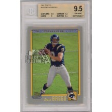 Drew Brees 2001 Topps Rookie Card 328 BGS 9.5 Gem Mint