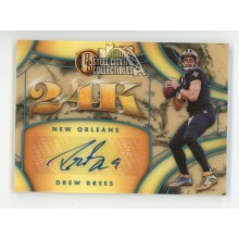 Drew Brees 2020 Panini Gold Standard 24K Autograph Card #24K-14 2/5
