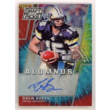 Drew Brees 2016 Panini Select Draft Picks Tie-Dye Autograph Card #10 1/1