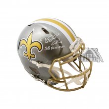 Drew Brees SB XLIV MVP Autographed Saints Flash Authentic Full-Size Football Helmet - BAS COA