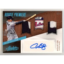 Alex Bregman 2017 Panini Absolute Autograph Rookie Patch Card #RPMA-AX 3/5